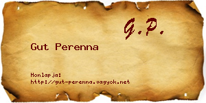 Gut Perenna névjegykártya